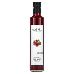 Organic Red Wine Madhava 16.9 Sweeteners Vinegar Natural