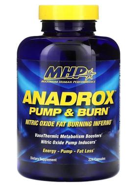 MHP,Anadrox Pump &amp;amp;amp;amp; Burn, 224 Capsules