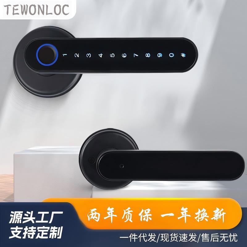 室内木门涂鸦蓝牙密码智能锁图片