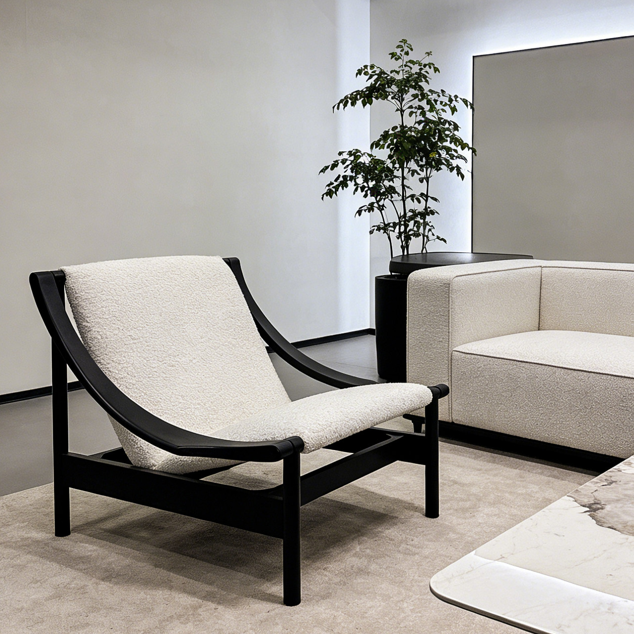 侘寂风单人休闲椅中古风客厅阳台卧室懒人躺椅接待实木单人沙发椅,住宅家具,沙发椅,淘宝优惠券,粉丝福利购,淘宝优惠卷