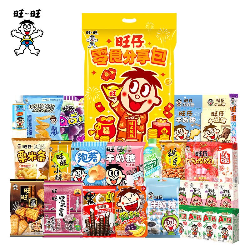 旺仔零食分享包大礼包年货礼盒巨型豪华组合礼包团购年货礼品
