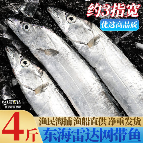 4斤特大带鱼新鲜冷冻东海捕捞