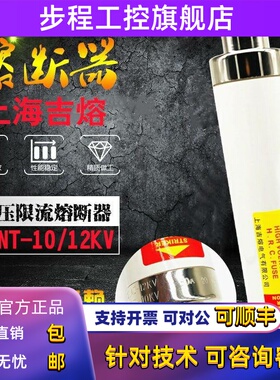 上海吉熔高压高分断能力熔断器SFLAJ-12KV XRNT-10KV 6.3A10A 16A