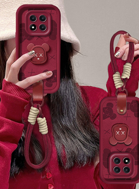 适用红米note15pro+手机壳14女redmi13高级感Turbo暴力熊12软壳可爱11R硅胶T挂绳9防摔10全包7保护8套女