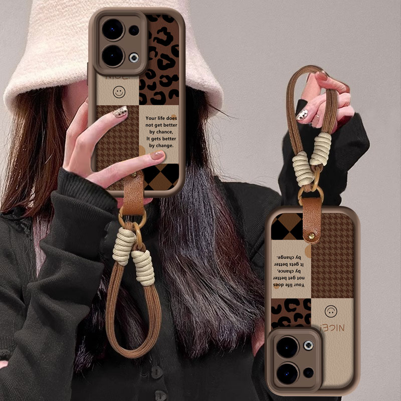 适用OPPORENO13/12/11豹纹手机壳