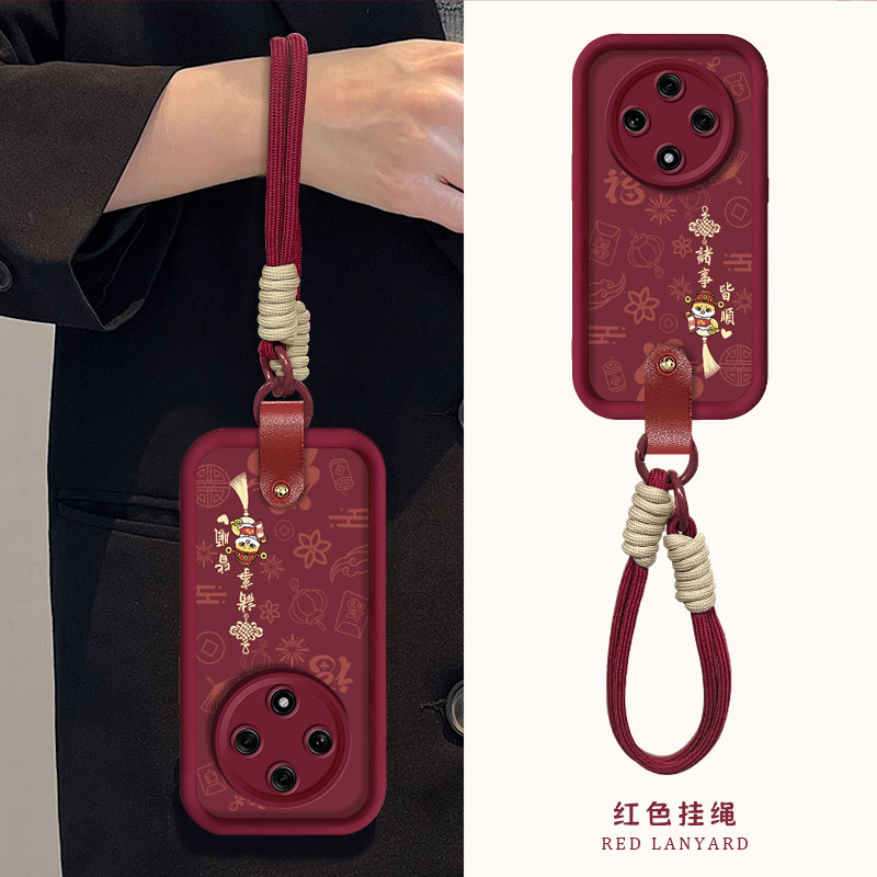 OPPOA3/2/1蛇年高级挂绳手机壳
