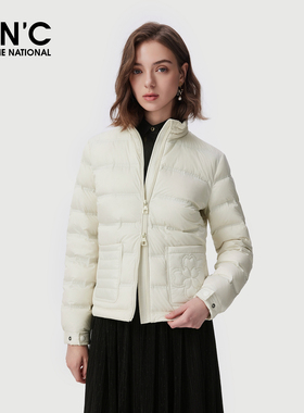 【商场同款】CNC女装2025冬季新款双拉链短款羽绒服女#812G4Y1010