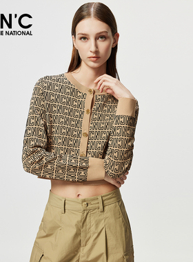 CNC女装春装新品短款长袖针织开衫女#812F1Z5011