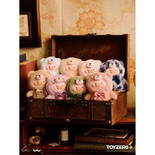 TOYZERO罐头猪lulu猪盲盒复古泰迪搪胶毛绒公仔挂件玩偶女生礼物