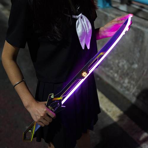 无畏契约2024年冠军战刀模型亚克力发光COS道具玩具瓦罗兰特周边