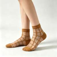 Lead generation, Japanese order export socks, women's thin summer ice silk socks, shallow-mouthed socks, Japanese short socks, women's glass fiber socks thumbnail 4