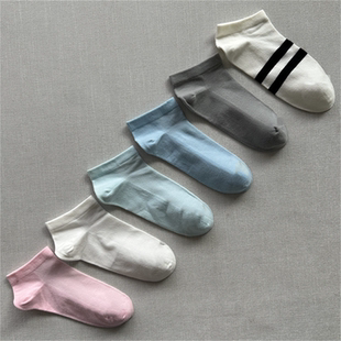 引流款 日单外贸袜子女船袜女纯棉女短袜小网眼透气舒适无骨对目