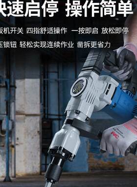 电镐大功率电锤电搞锤07-6S单用1600w重型工业级电动工具东成