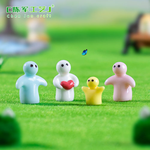 互动简约小人公仔园艺diy小摆件
