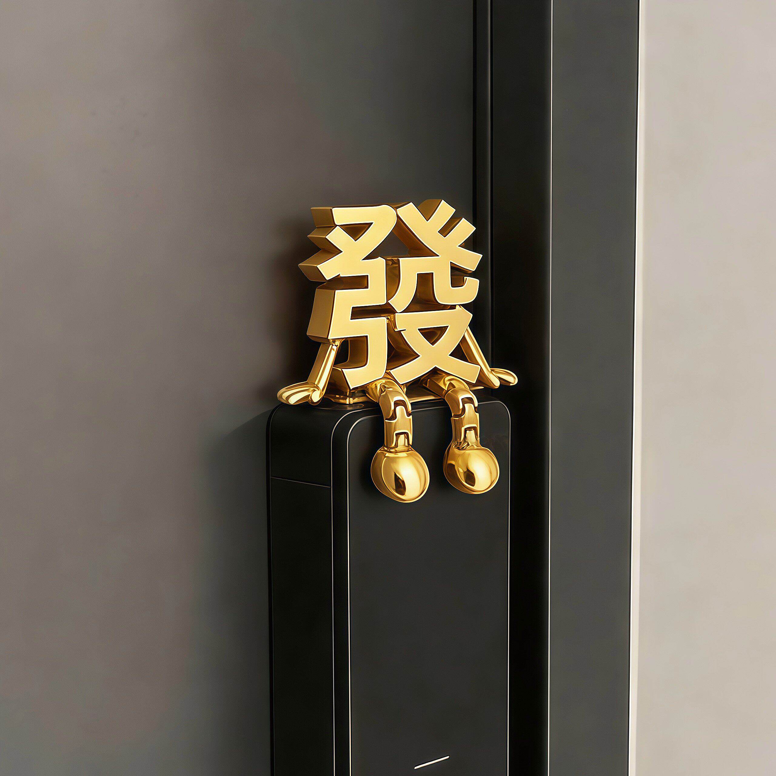 好可爱|新年装饰发字福字摆件春节氛围摆件智能门锁装饰2026马年