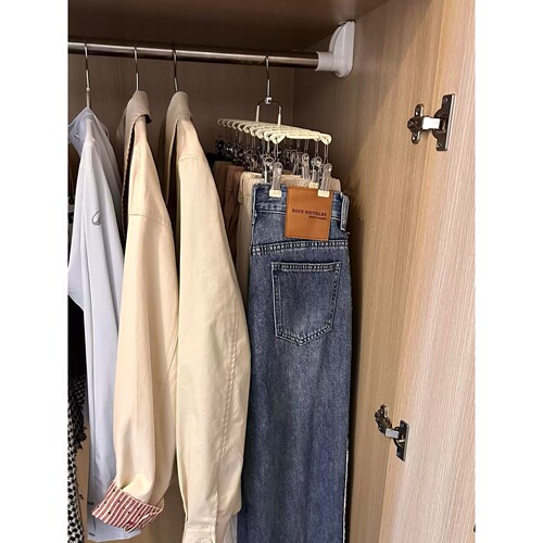 裤架夹子专用衣架挂裤子裙子衣架带夹子无痕裤夹家用衣柜收纳神器
