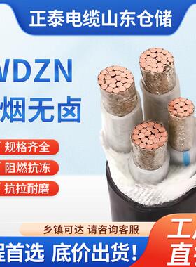 国标电缆WDZB-YJY低烟无卤阻燃耐火电线电缆4 6 10 16 25 35平方