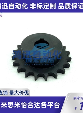 爱安特DSFA10AB-14-16 12 15 18 20 工业链轮齿轮 键槽顶丝孔