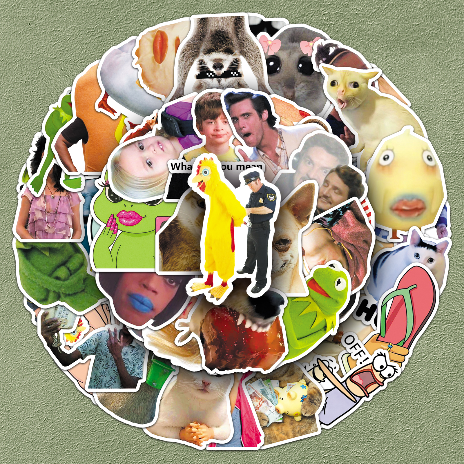 欧美搞笑抽象表情包手机壳贴纸