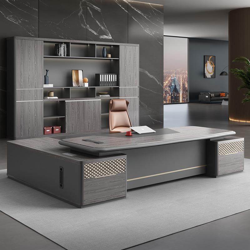 大气老板桌总裁桌简约现代大班台办公室办公桌椅组合经理桌主管桌