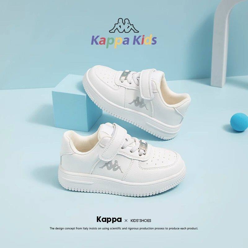 Kappa卡帕男童鞋女童小白鞋2023春秋款儿童运动鞋魔术贴白色板鞋怎么看?