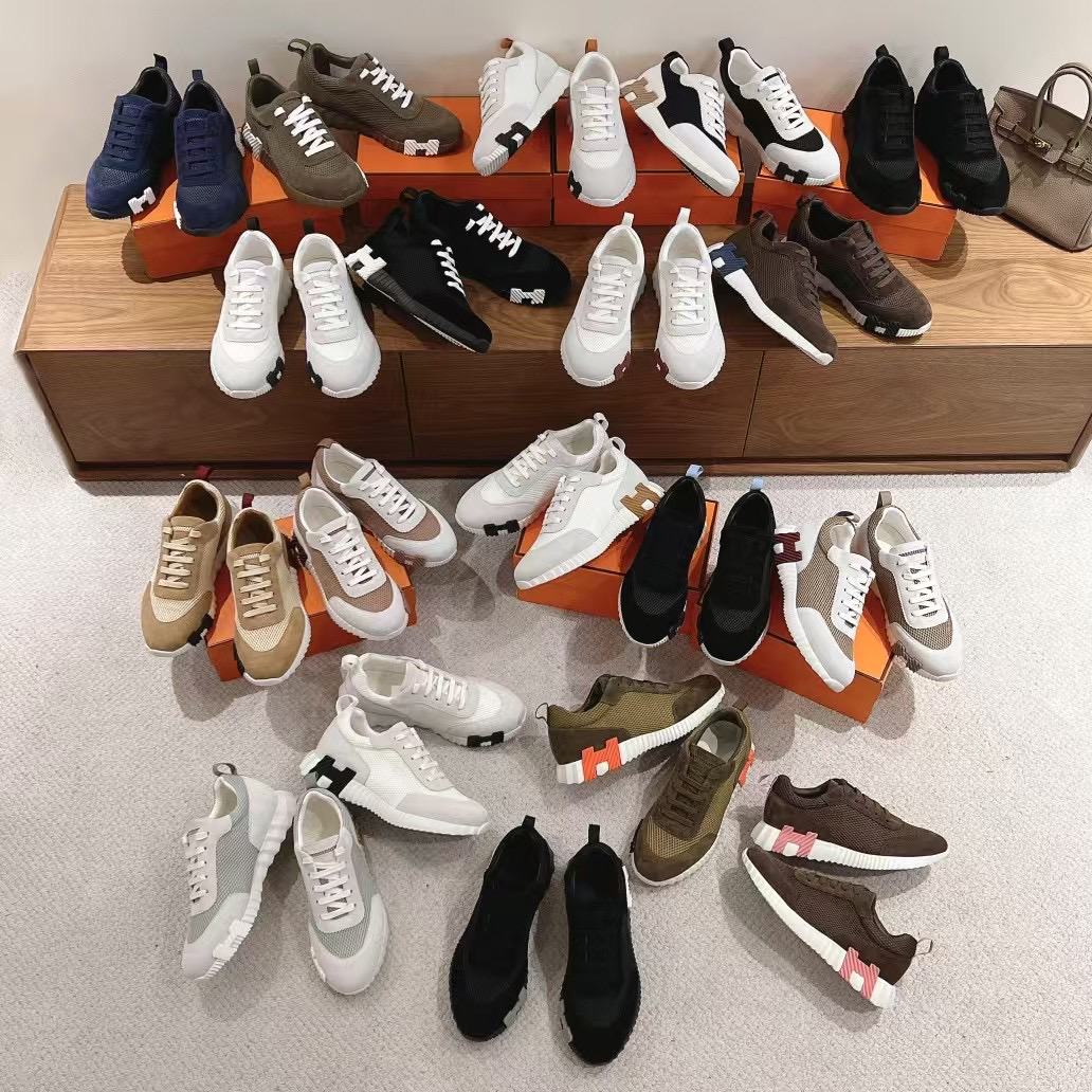 情侣款透气网面鞋黑色系带增高