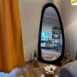 Ph异形中古全身穿衣镜紫色不规则法式 可爱风家用落地试衣镜子公主