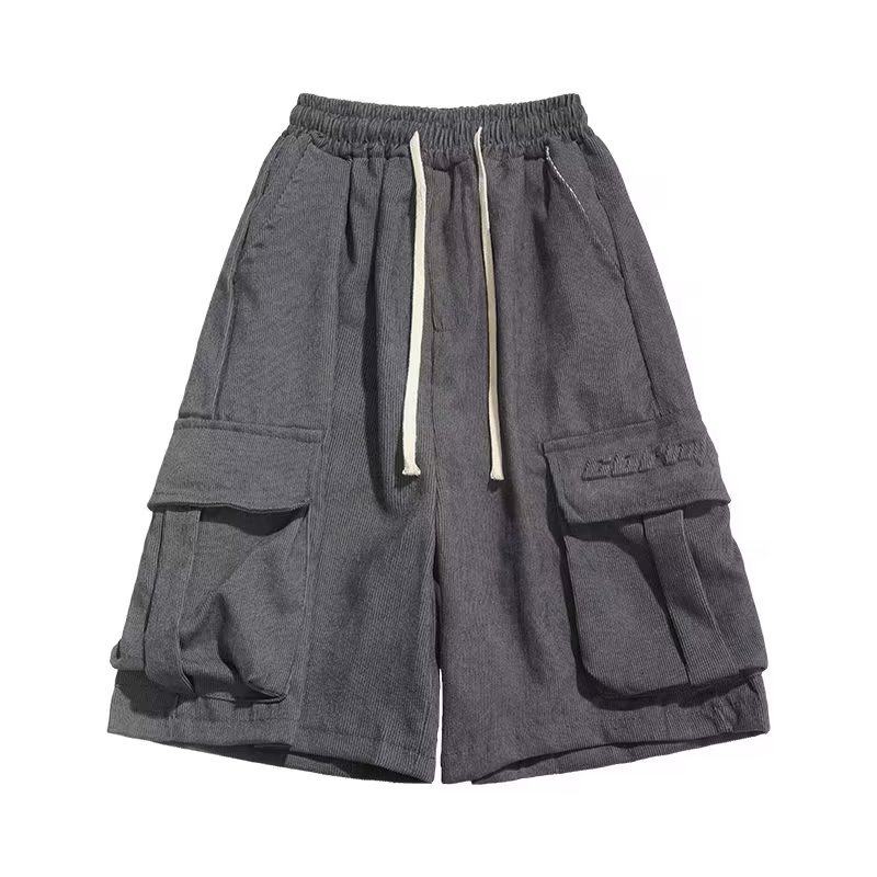美式大口袋发泡印花工装短裤男轻奢高街vibe风设计感轻熟风大裤衩,男装,短裤,淘宝优惠券,粉丝福利购,淘宝优惠卷