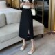2024夏季 A字裙百搭包臀裙 胖mm开叉半身裙女高腰显瘦中长款 款 大码