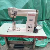单针双线缝纫设备 罗拉单针缝纫机鞋 机 二手送上下轮送料高头车