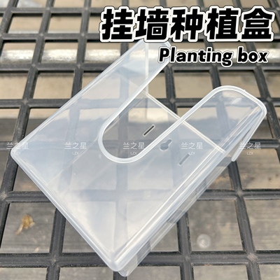 透明软塑料挂壁种植盒子