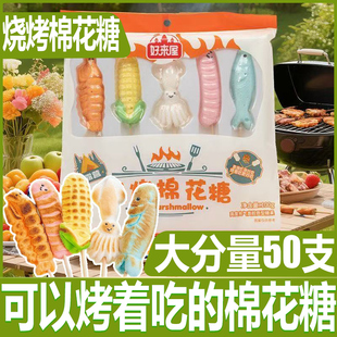 自嗨炉炭烤碳烤棉花糖高颜值DIY烧烤网红可以烤 棉花糖儿童糖果