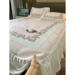 冰丝绸垫三件套可水洗机洗空调软垫 雪纺床裙风格 夏季 韩国公主风格