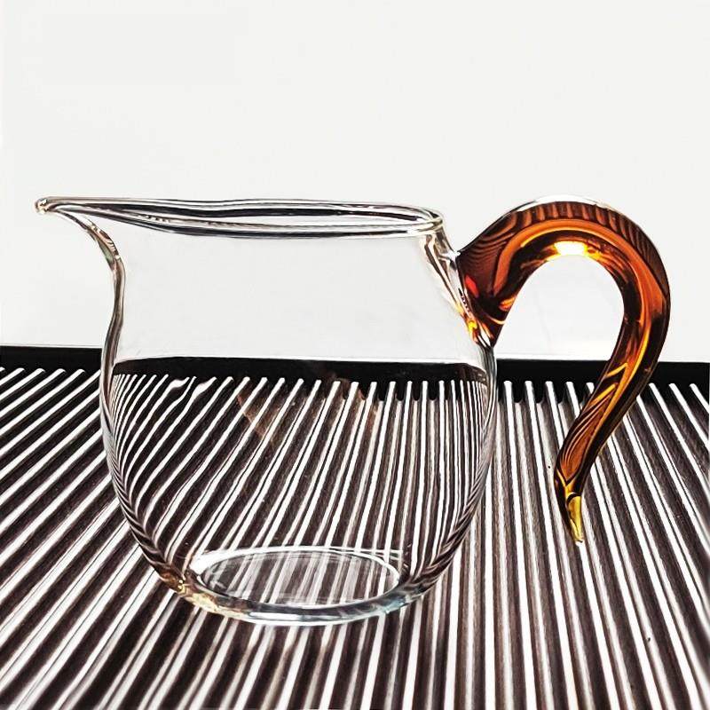 茶本堂公道杯茶漏分茶器茶具茶海公杯加厚耐热彩把玻璃大号均公杯,餐饮具,公道杯,淘宝优惠券,粉丝福利购,淘宝优惠卷