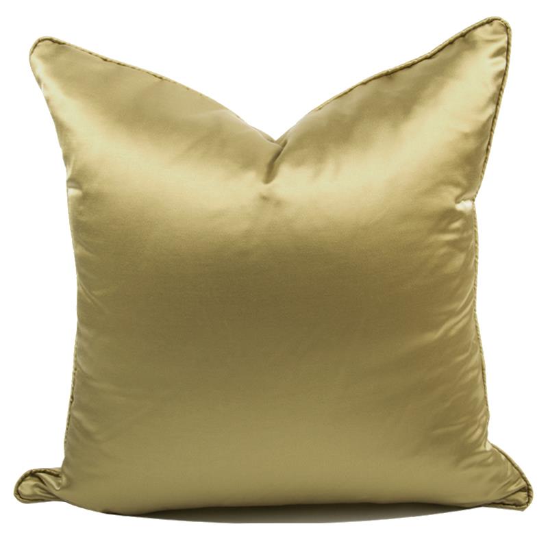 新古典中式东南亚绸缎滚边样板间客厅沙发方形大抱枕靠包靠枕靠垫