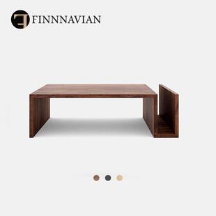 Naomi娜奥米 原木茶几 北欧胡桃实木桌极简日式 芬纳维亚传承系列
