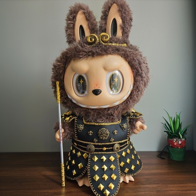 泡泡玛特大首领娃衣【工期 3-7天】 58cm Zimomo大首领黑色铠甲款