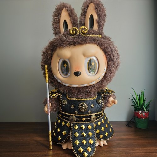 泡泡玛特大首领娃衣【工期 3-7天】 58cm Zimomo大首领黑色铠甲款