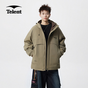 Telent冲锋棉衣官方正品冬季防风防水加厚保暖外套男女同款登山服