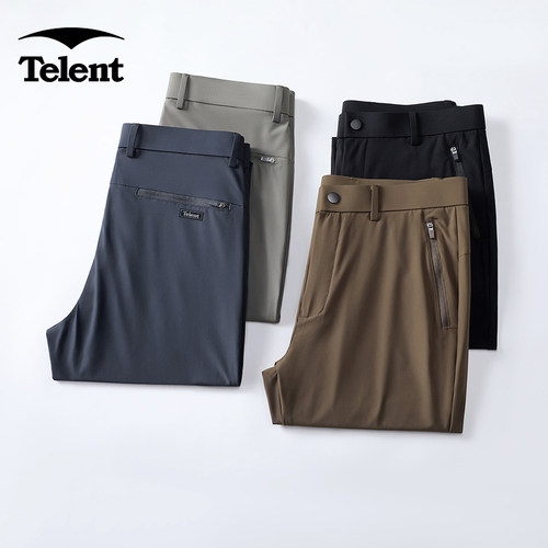 Telent/天伦天男士直筒休闲西裤