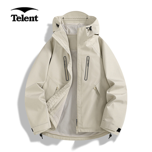Telent天伦天爆款秋冬防风休闲男冲锋衣10000防水户外骑行两件套