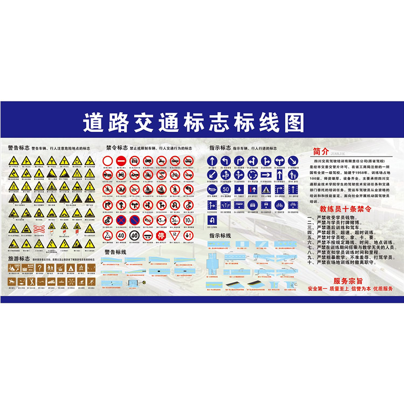 道路交通标志标线图海报展板标识标线牌挂图看板墙贴墙贴墙纸,个性定制/设计服务/DIY,写真/海报印制,淘宝优惠券,粉丝福利购,淘宝优惠卷