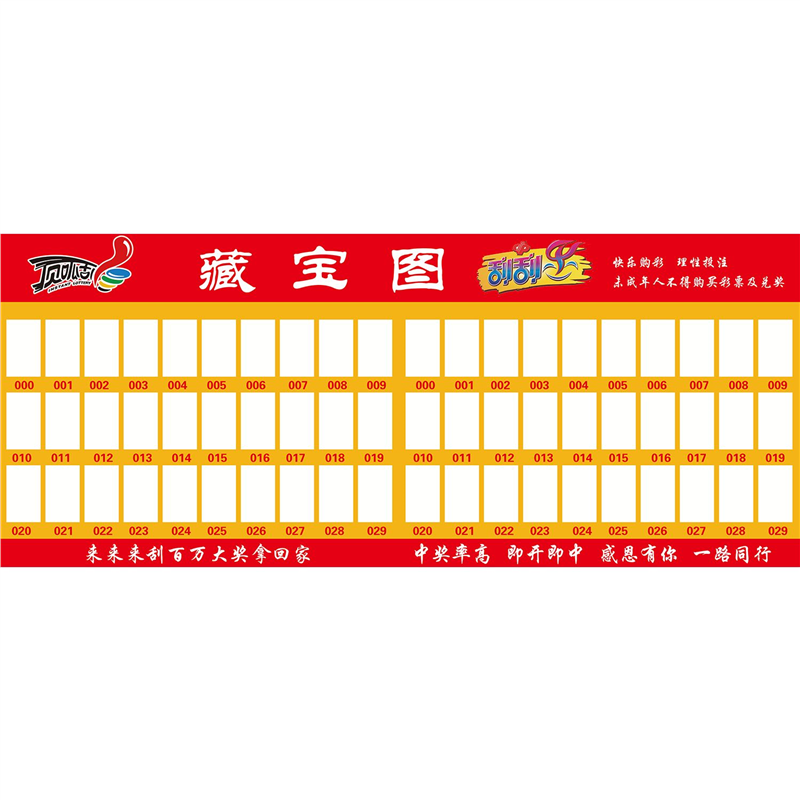 藏宝图刮刮乐顶呱刮海报展板中奖票展示区墙贴墙纸装饰画KT板,家居饰品,软装墙贴,淘宝优惠券,粉丝福利购,淘宝优惠卷