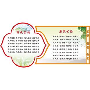 市民公约居民公约海报社区居民公约社区居民公约邻里和睦守望相助