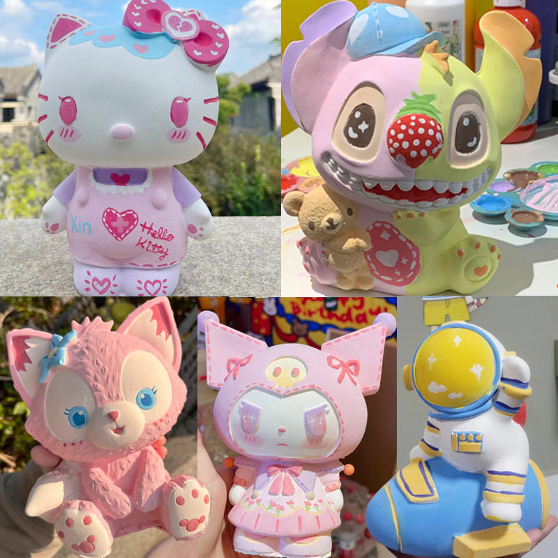 搪胶彩绘白胚娃娃儿童diy手工涂色非石膏白胚地摊涂鸦玩具存钱罐,金属材料及制品,其他金属制品,淘宝优惠券,粉丝福利购,淘宝优惠卷