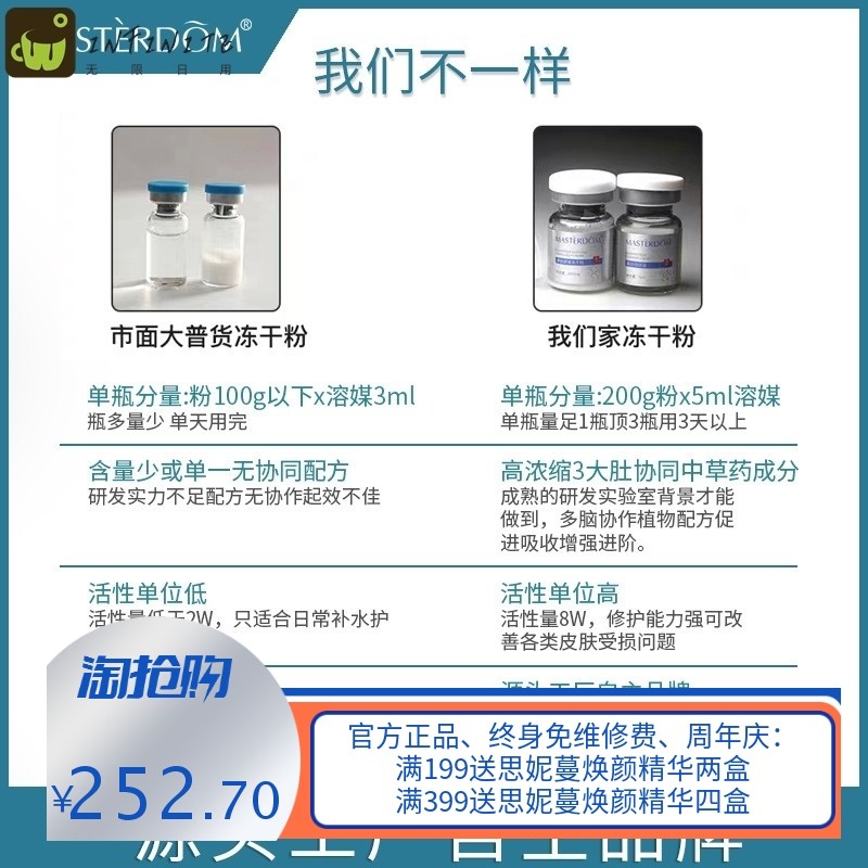 海绵微针寡肽冻干粉套盒 8万活性修护蓝铜肽三型胶原蛋白原液