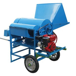 136双滚筒油菜籽脱粒机多功能农用高粱机黄豆小麦收割机器打菜籽