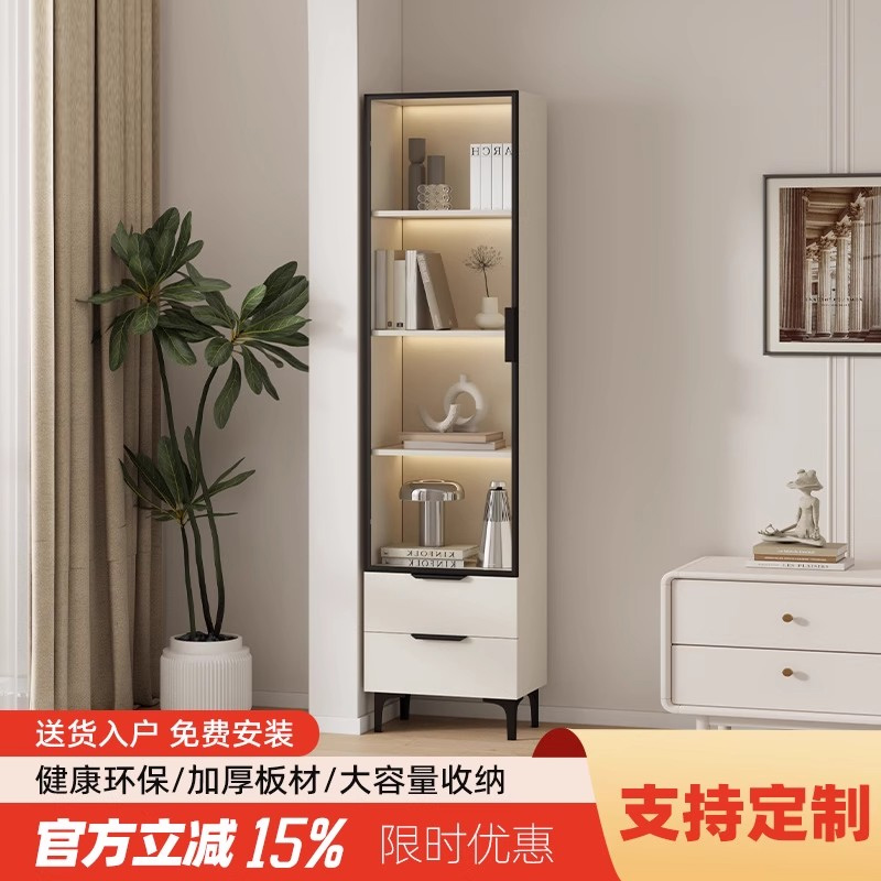 转角置物架墙角角柜拐角角落收纳柜实木书柜客厅展示储物落地柜子