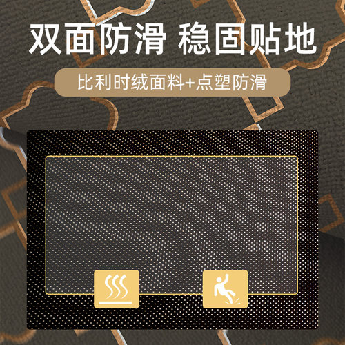 速发厨房地垫防滑防油可擦免洗防水门H口垫子家用进门脚垫专用吸