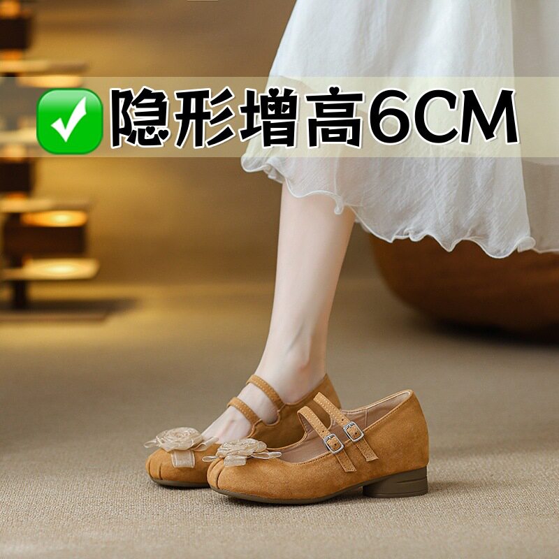 法式旗袍新中式国风玛丽珍鞋女配裙伴娘温柔风仙女鞋百搭晚风单鞋